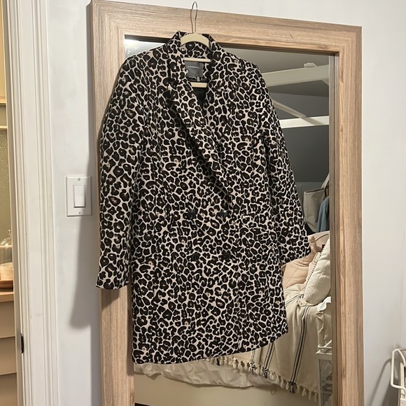 Anthropologie Leopard Coat/Thick Blazer - Picture 3 of 6